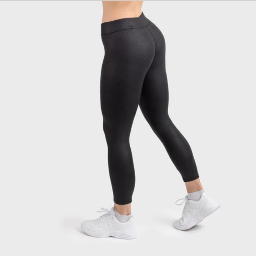 NWT Grimfrost Leather Look Black Leggings